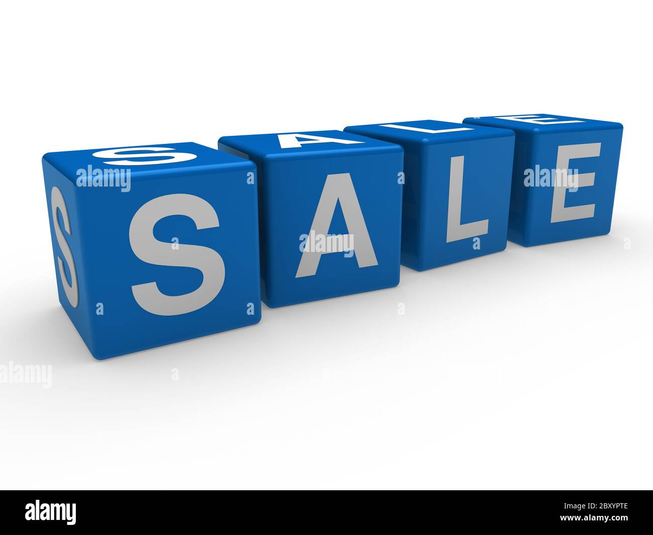 Blue Cube Sale Discount Percent Business High Resolution and Images - Alamy