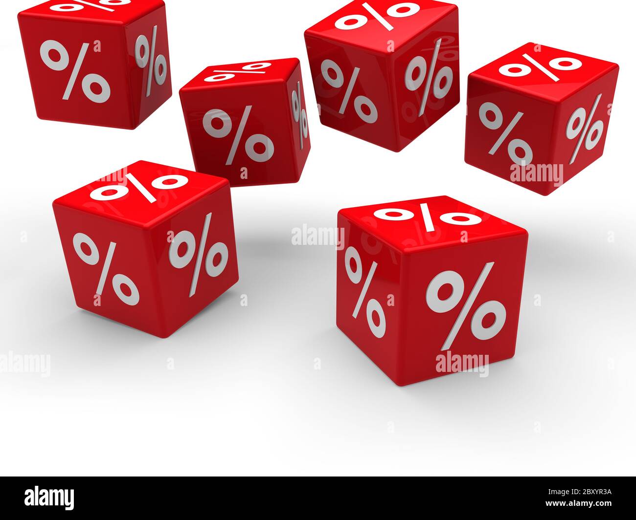 3d sale cube fall Stock Photo - Alamy