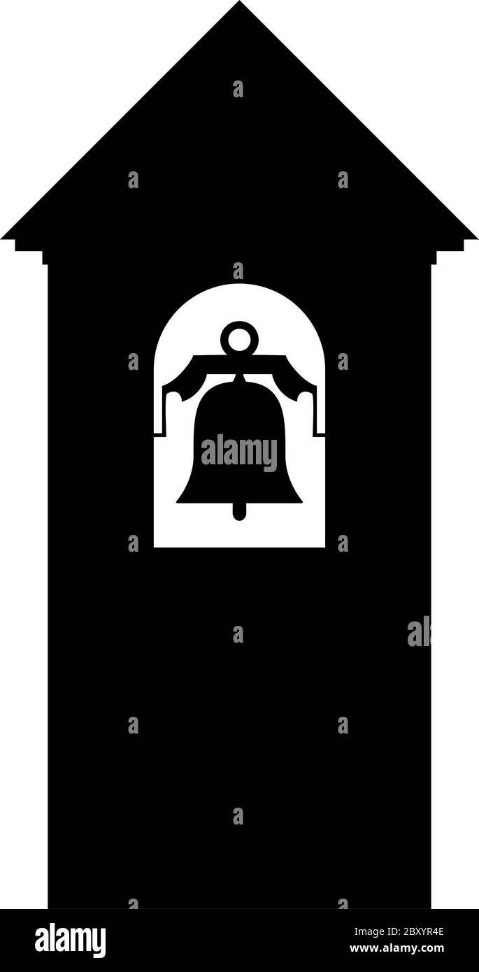 bell tower illustration Stock Vector