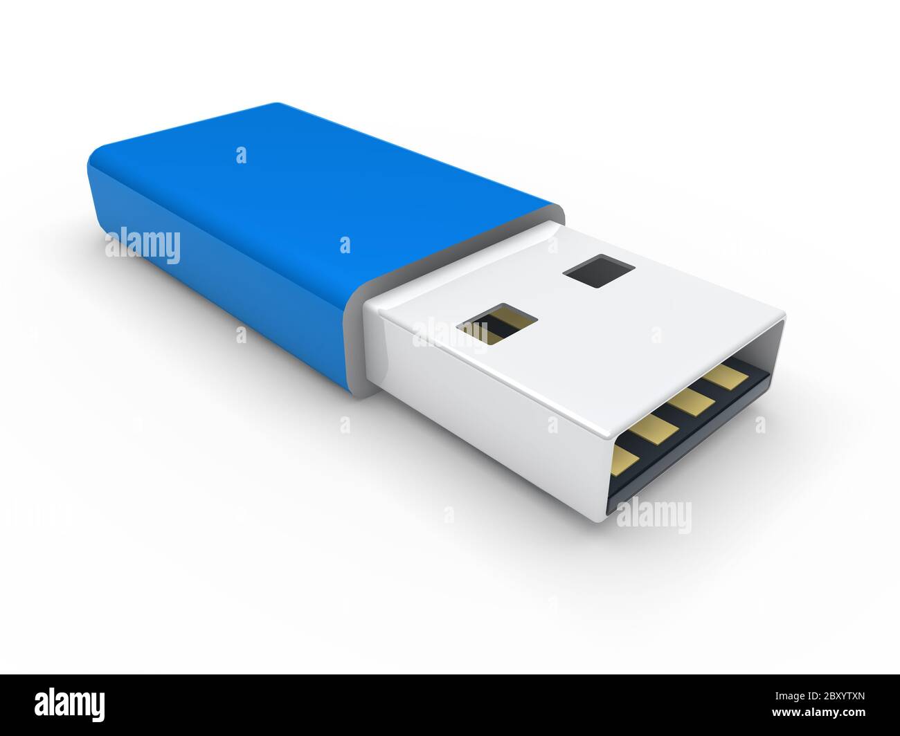 3d usb stick blue Stock Photo Alamy