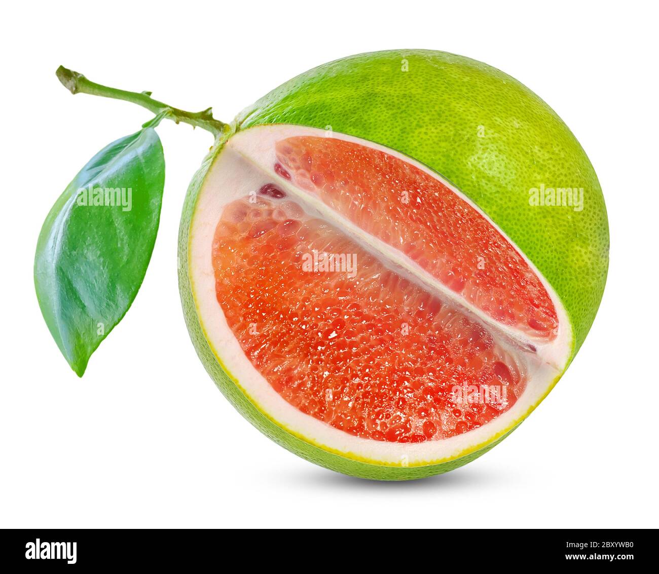 Pummelo or grapefriut isolated on white background Stock Photo