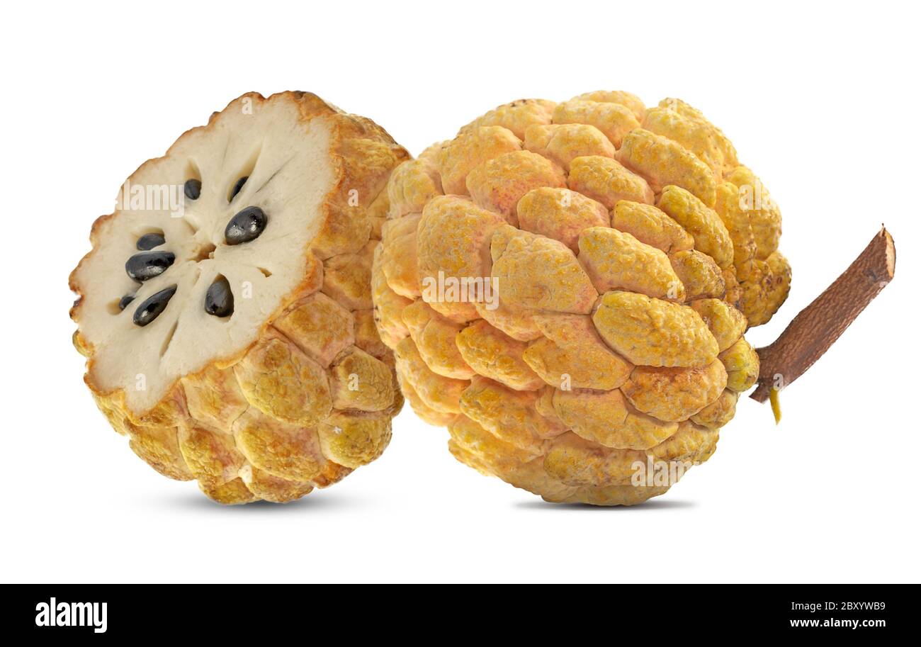 Annona fruit isolated on white background Stock Photo