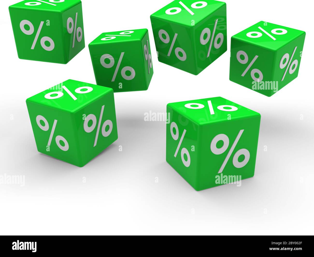 3d sale cube fall Stock Photo - Alamy