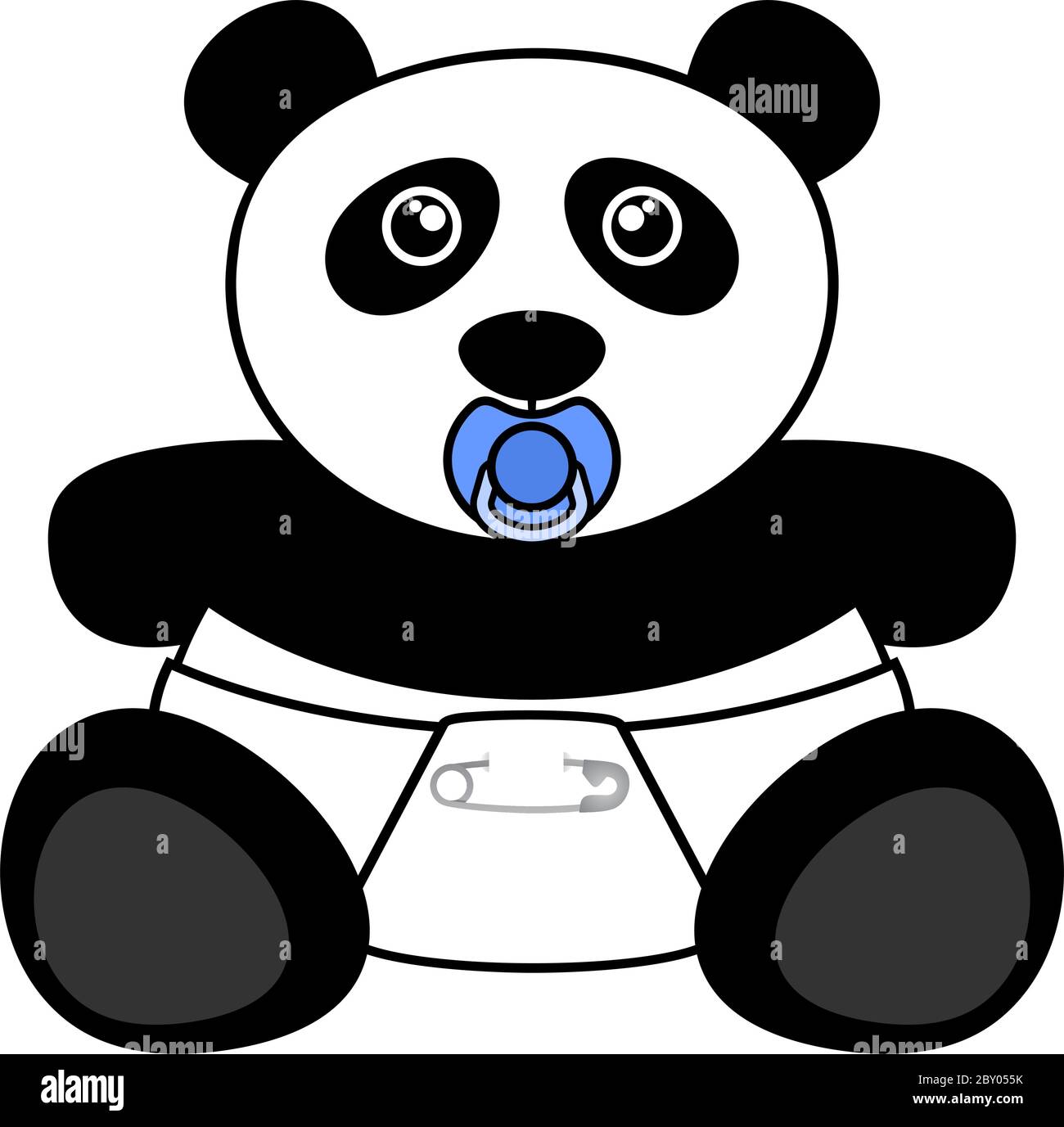 Bear panda Stock Vector