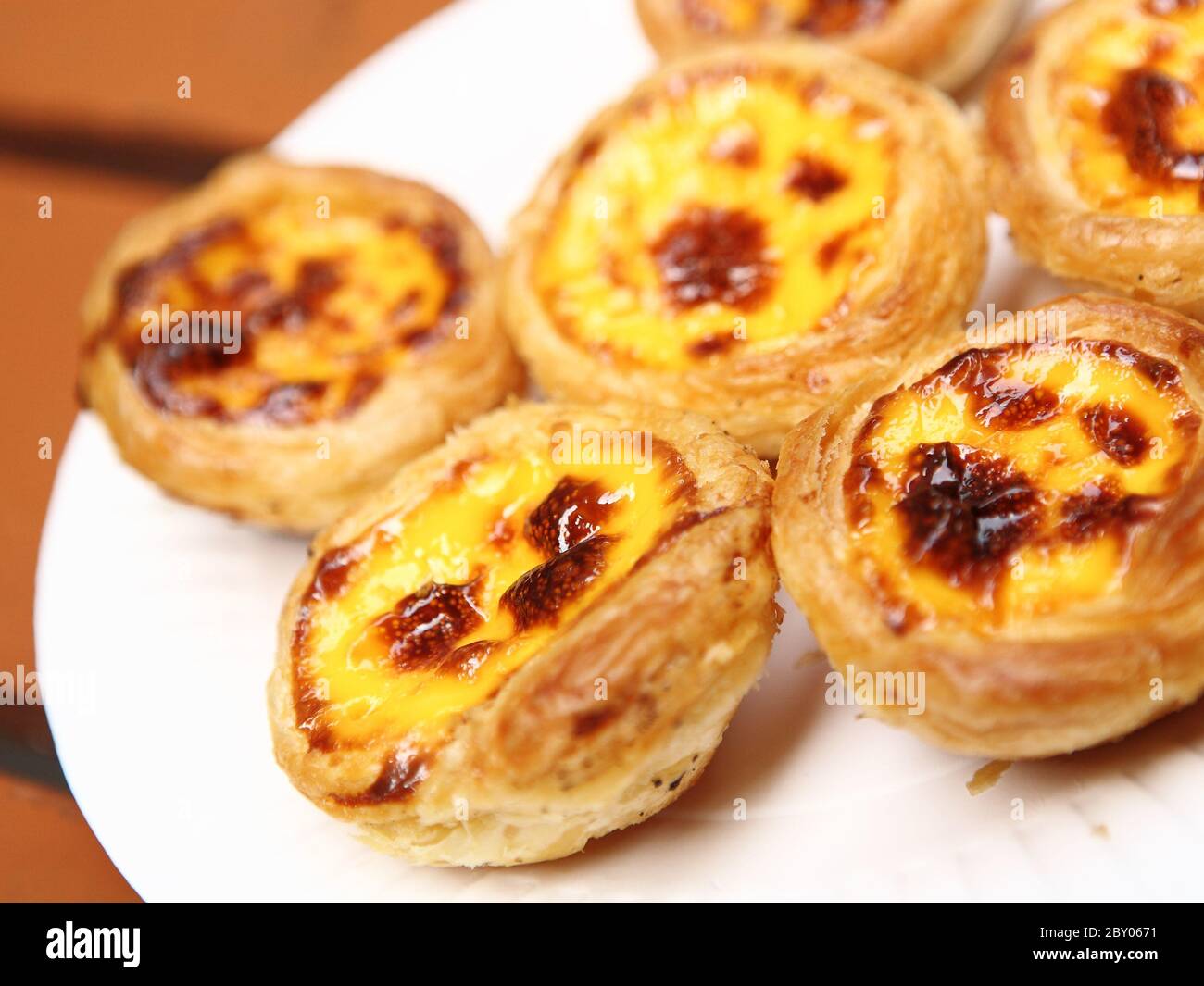 portuguese egg tart in Macao Stock Photo