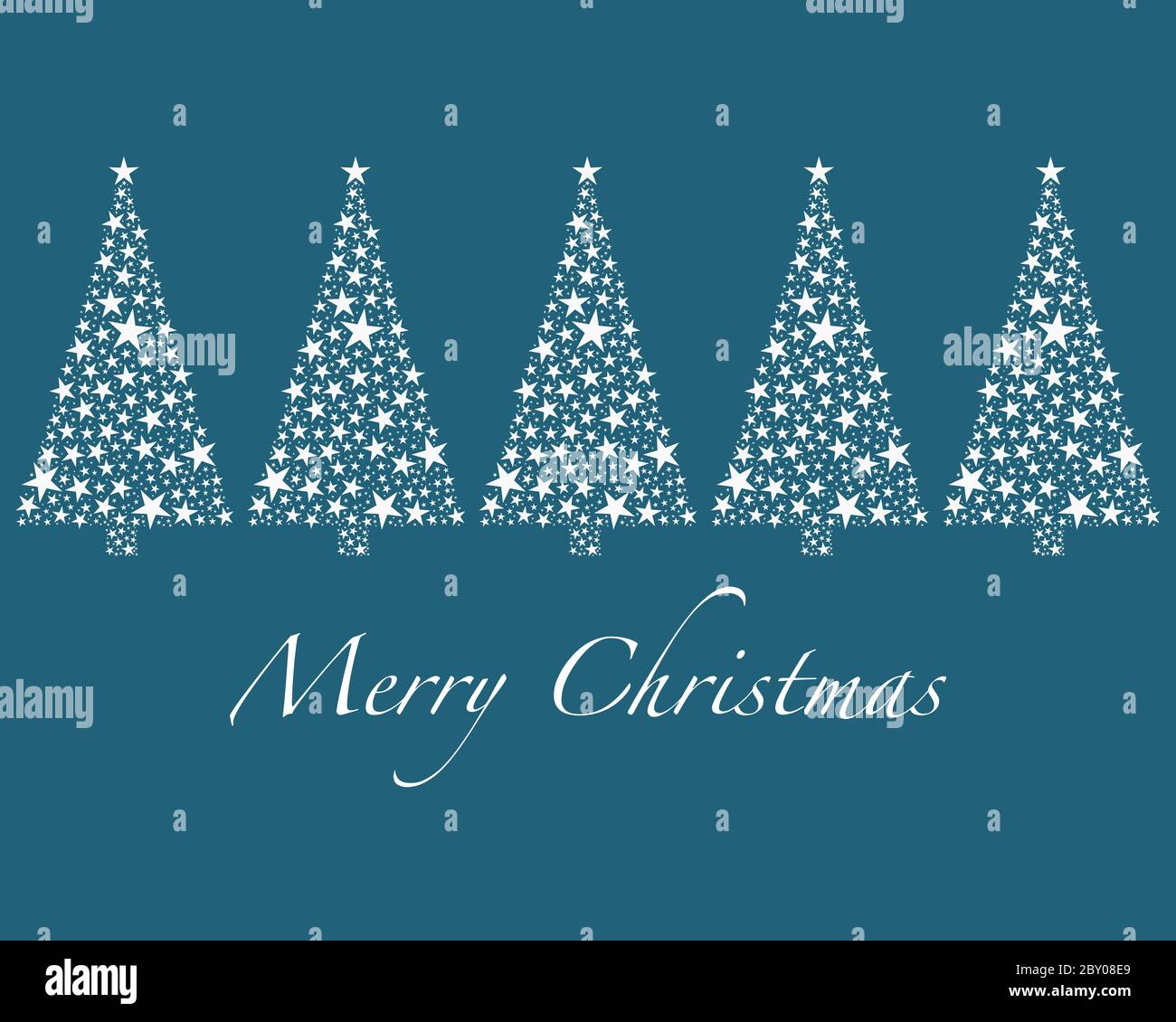 Christmas tree blue from stars Stock Photo Alamy