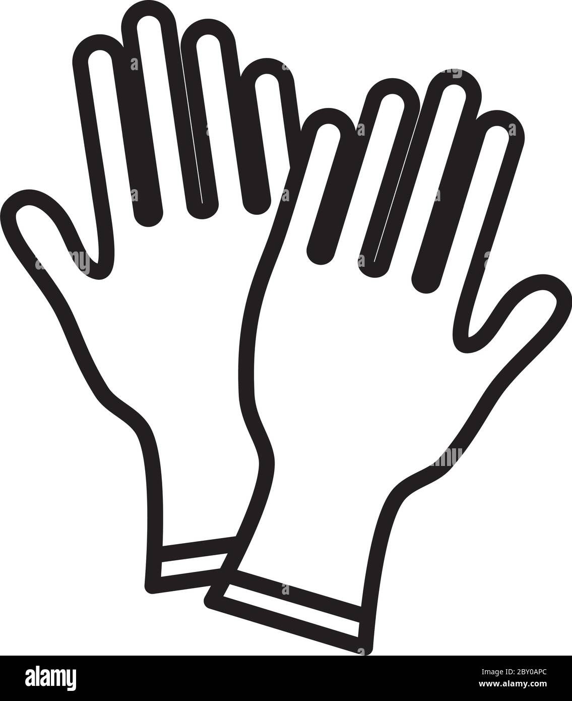 Medical Gloves Clipart Black And White