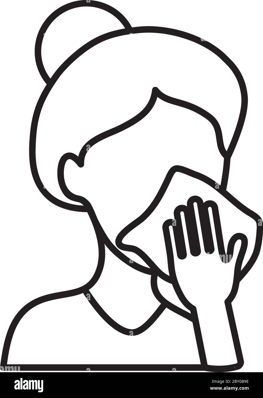 Wipe the mouth Black and White Stock Photos & Images Alamy