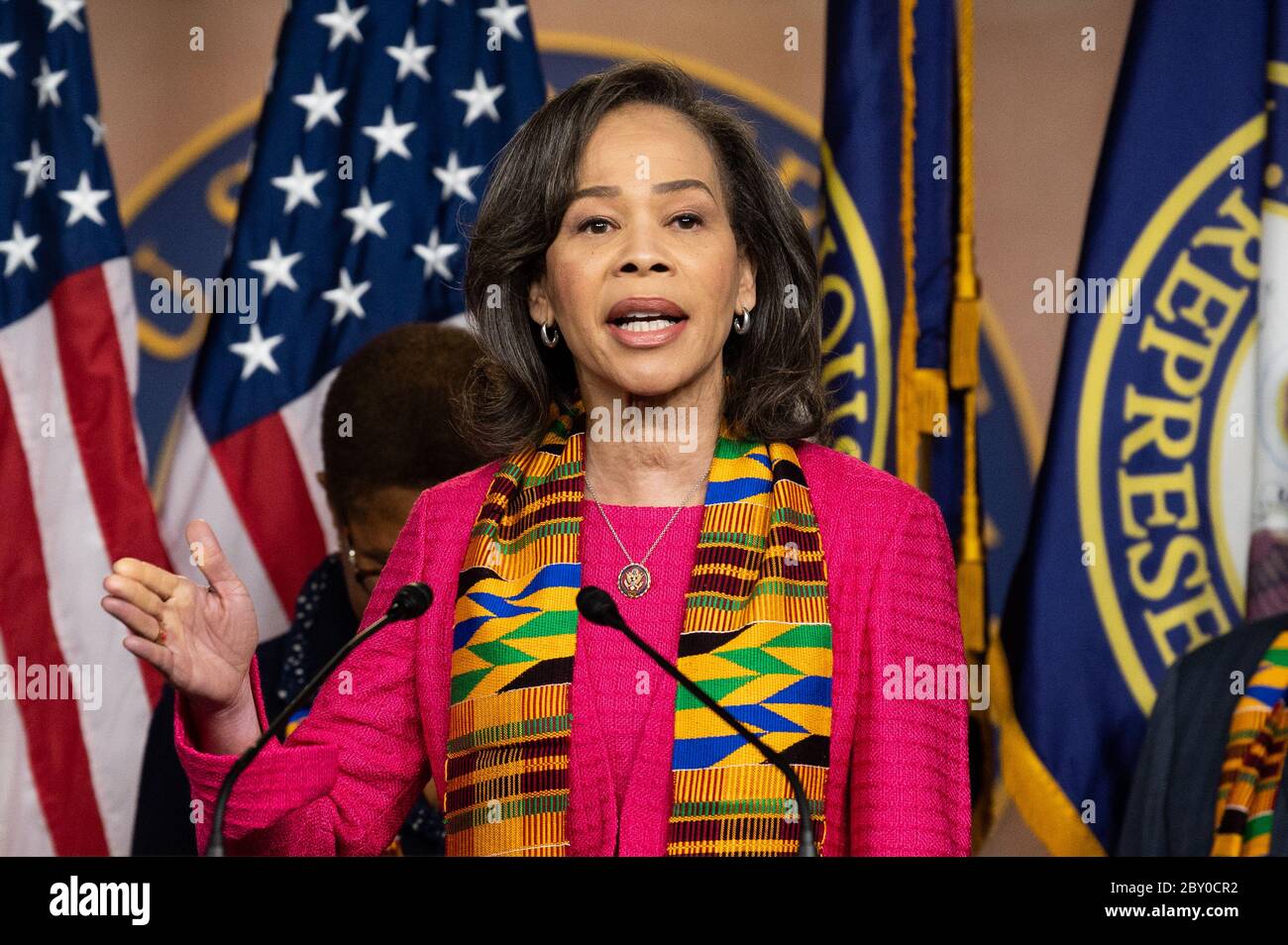 U S Representative Lisa Blunt Rochester D De Speaks During A Press Conference With Congressional Democrats Unveiling Policing Reform And Equal Justice Legislation In Washington Stock Photo Alamy