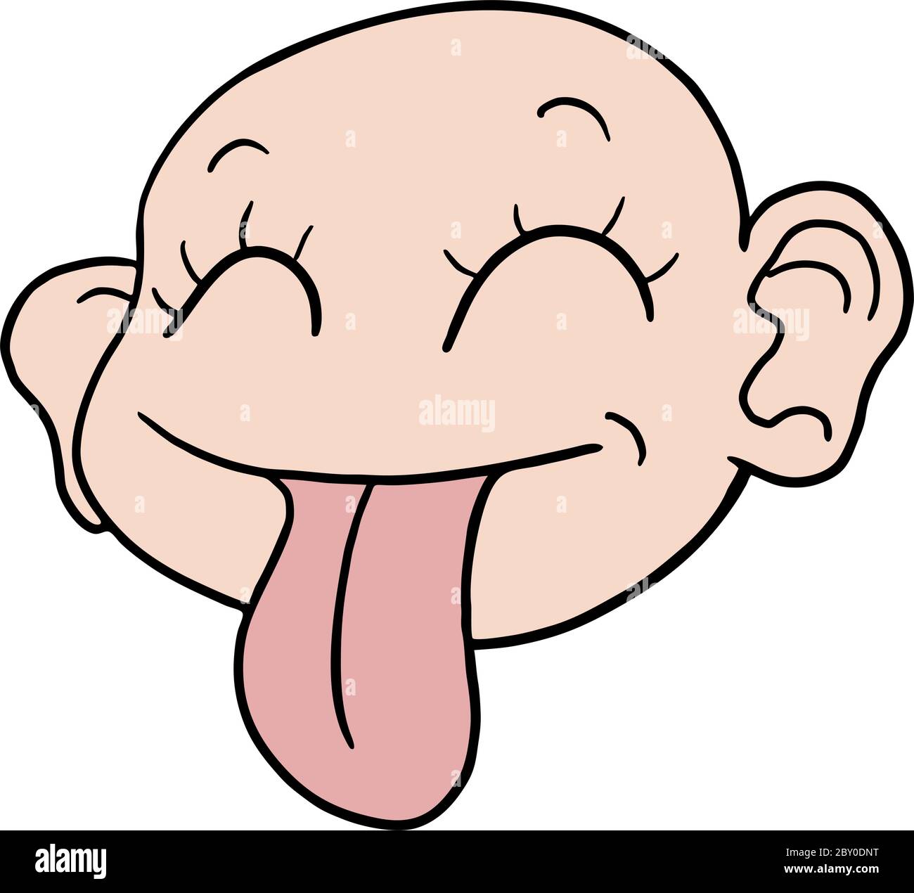 funny baby face Stock Vector