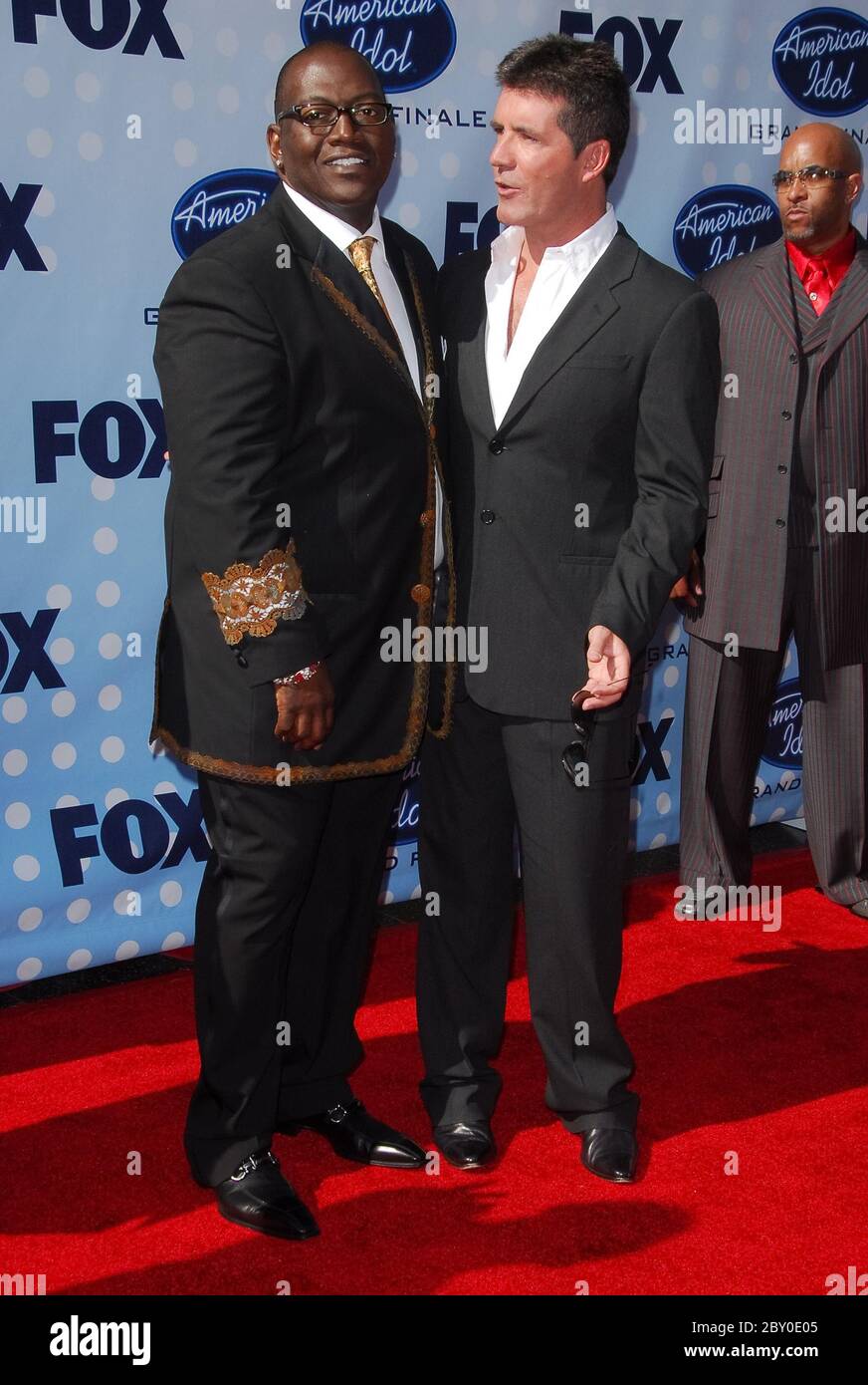 Randy Jackson and Simon Cowell at the "American Idol" Season 6 Finale
