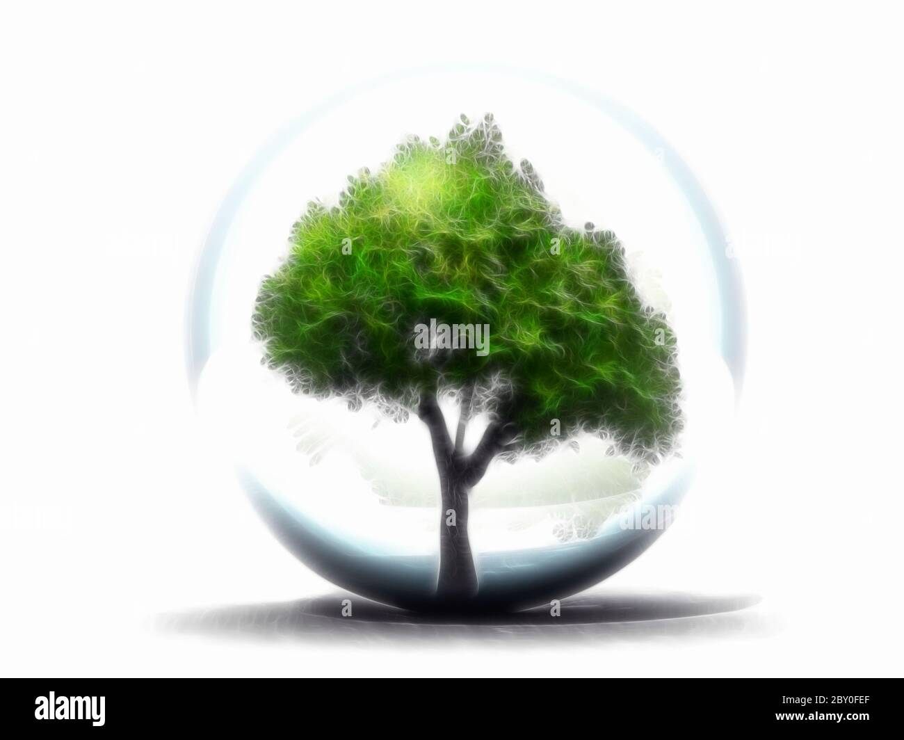 Tree in a bubble Stock Photo Alamy