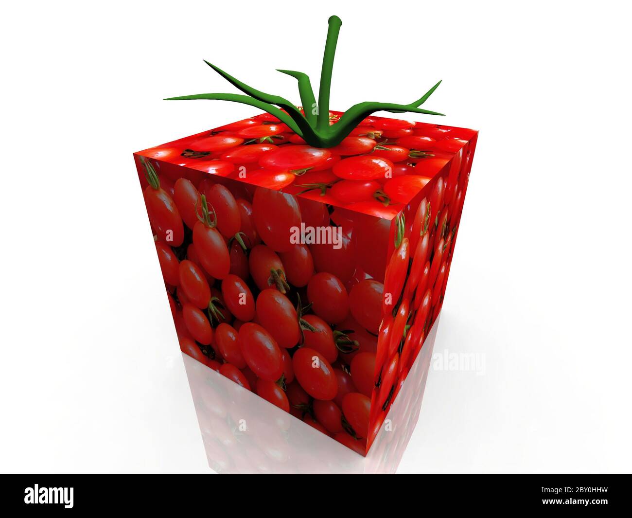 tomato with a tomato texture Stock Photo
