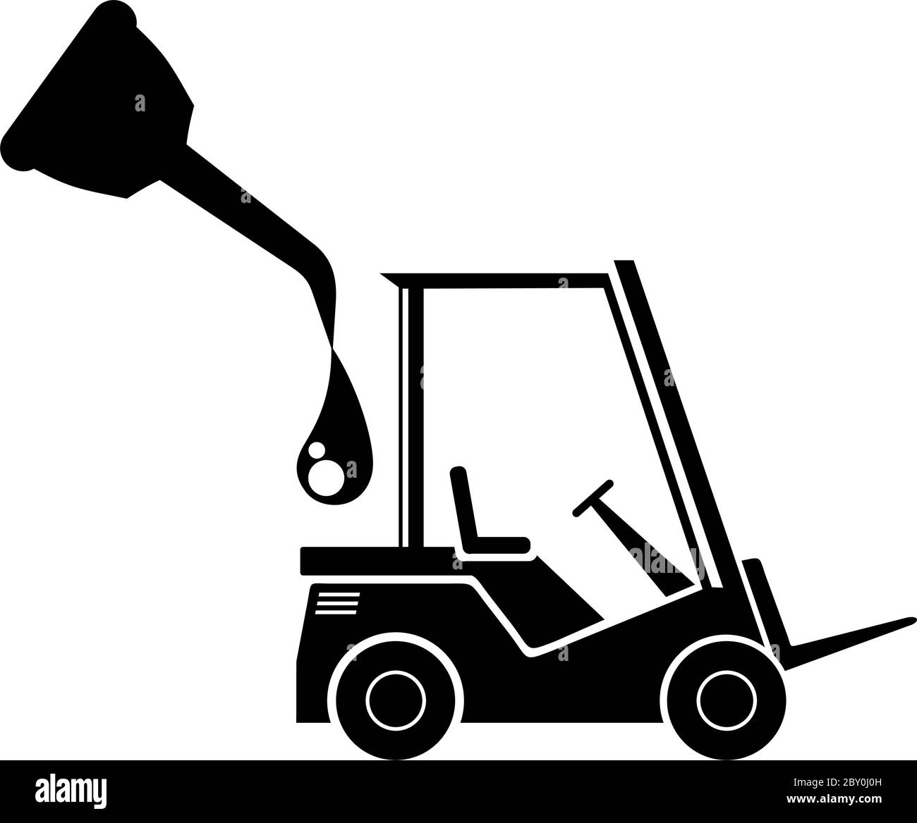 Oil and machine work Stock Vector