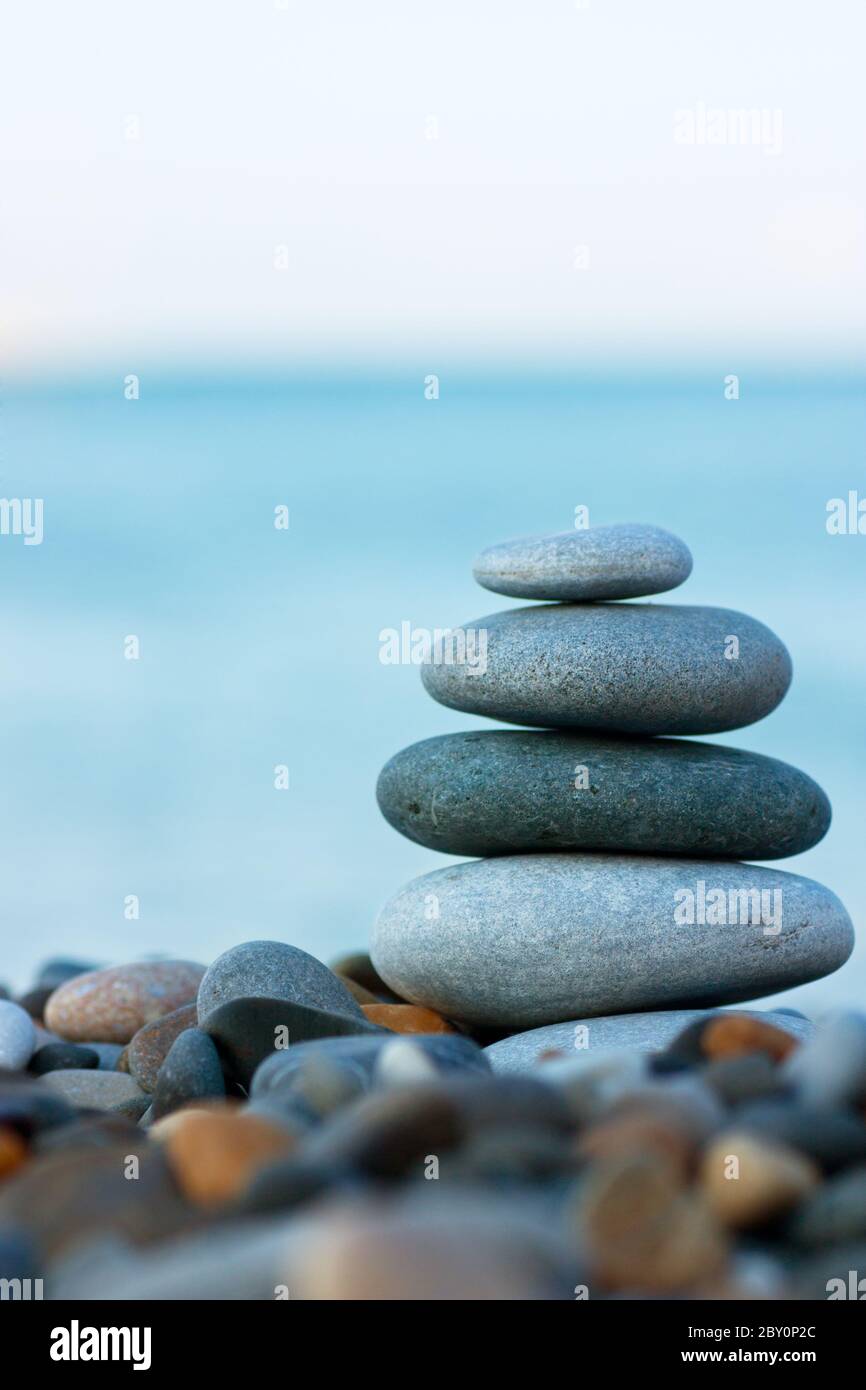 Stack grey spa stones hi-res stock photography and images - Alamy