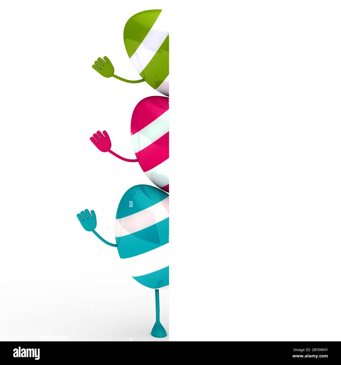 Colorful eggs wave Stock Photo Alamy