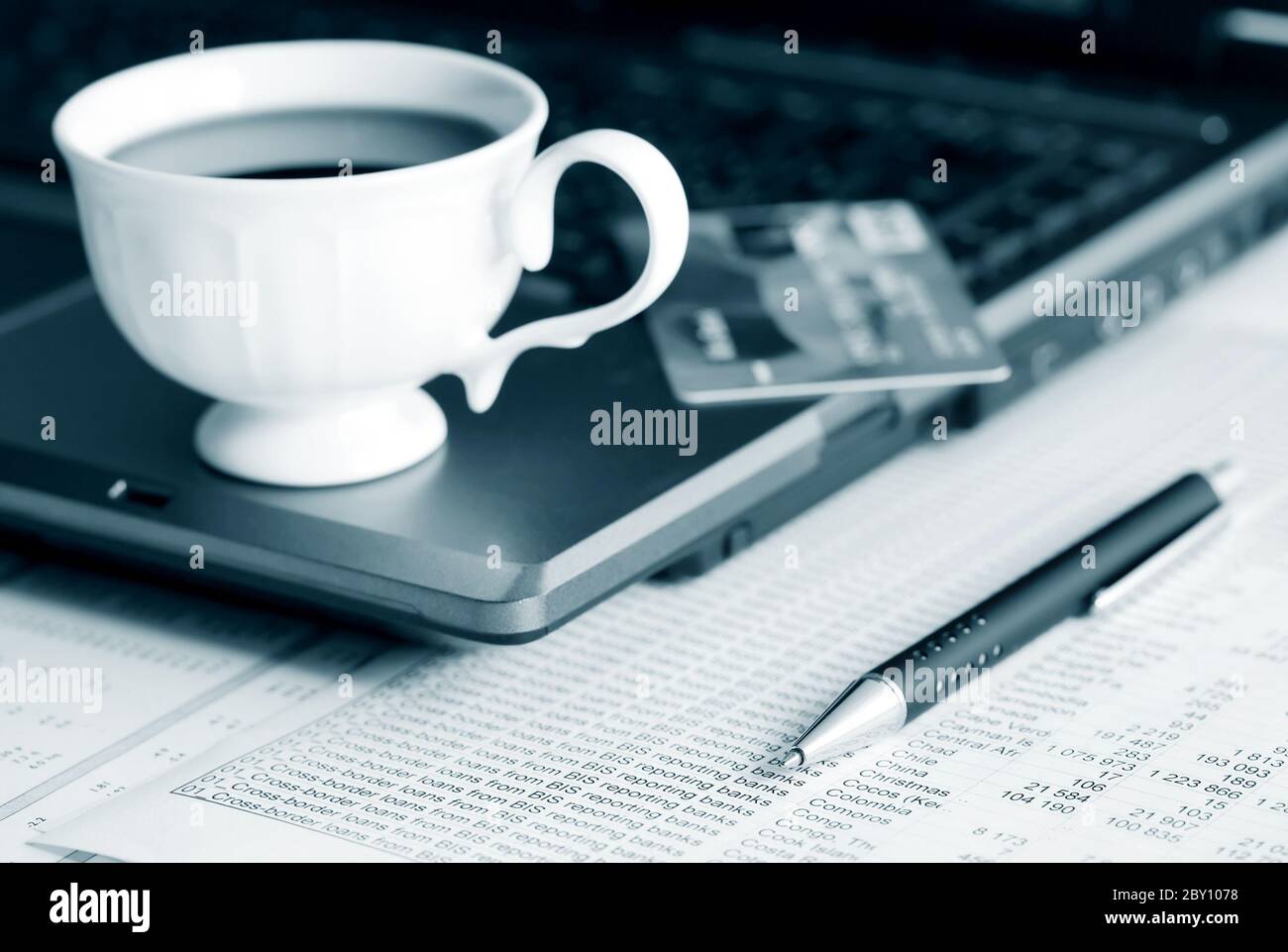 Financial analysis Stock Photo