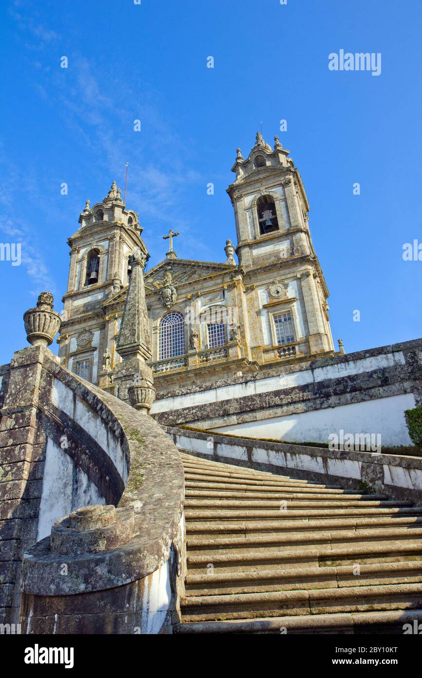 basilica of Bom Jesus do Monte Stock Photo