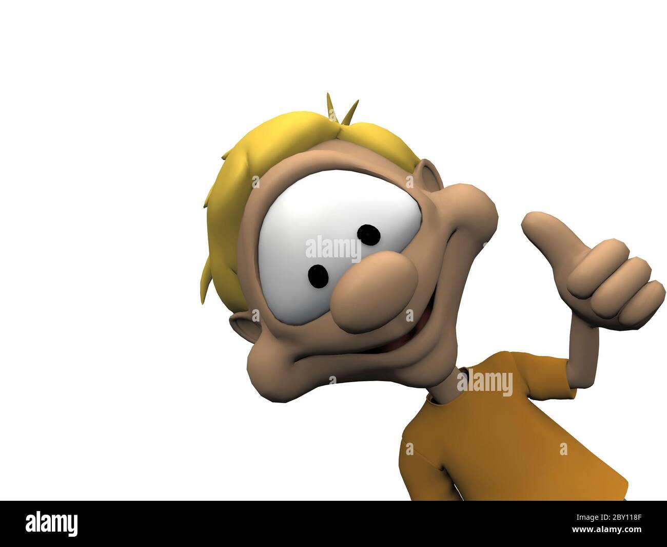 boy on a white background Stock Photo - Alamy