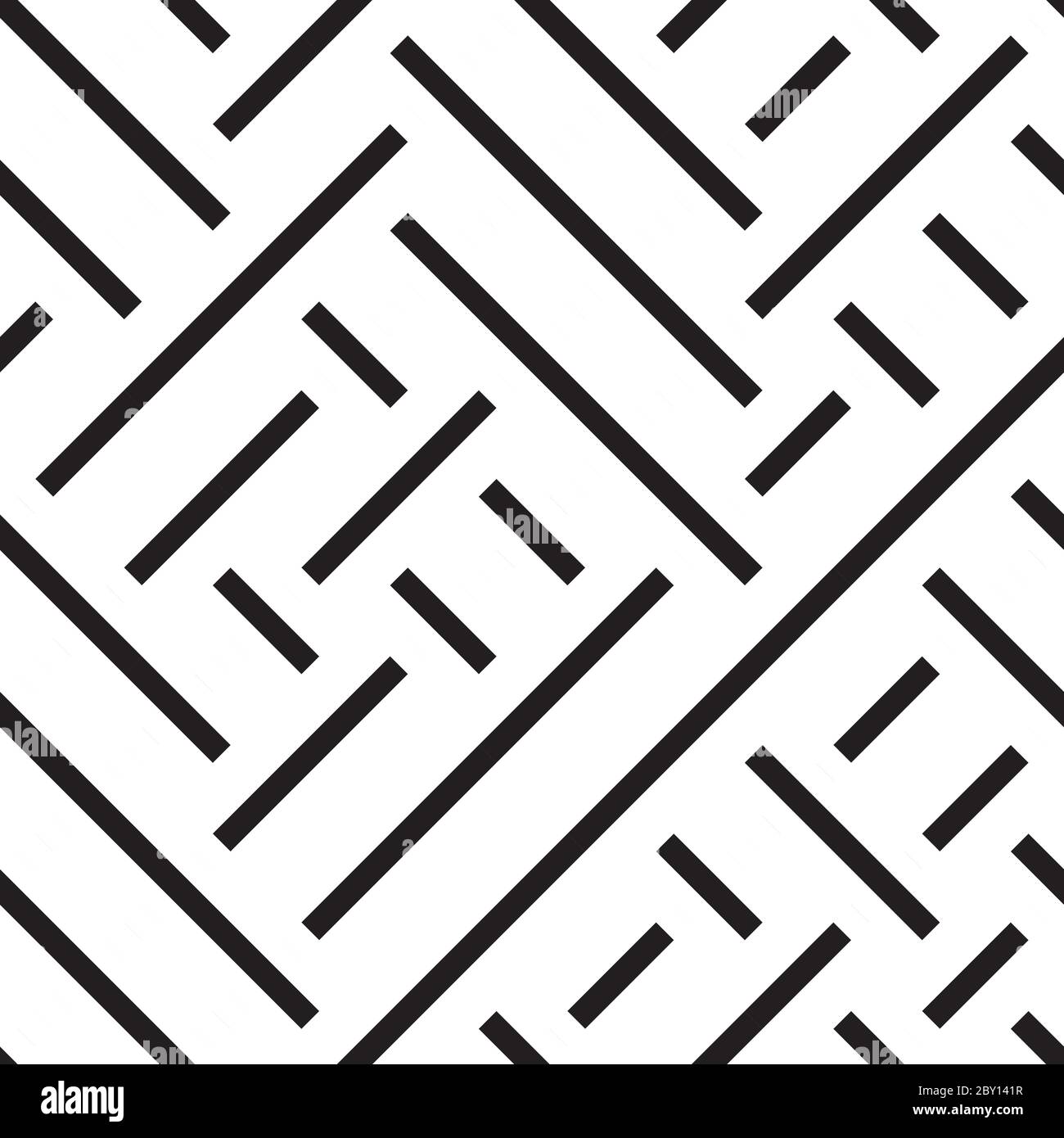 Seamless pattern with oblique black segments Stock Vector