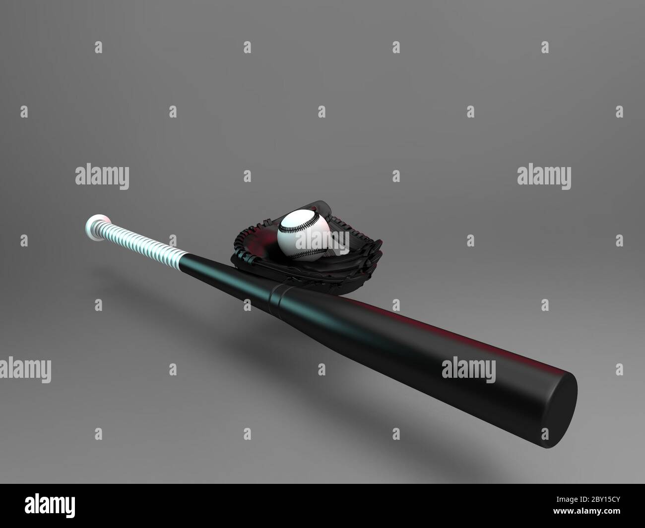 Bat and baseball glove Stock Photo Alamy