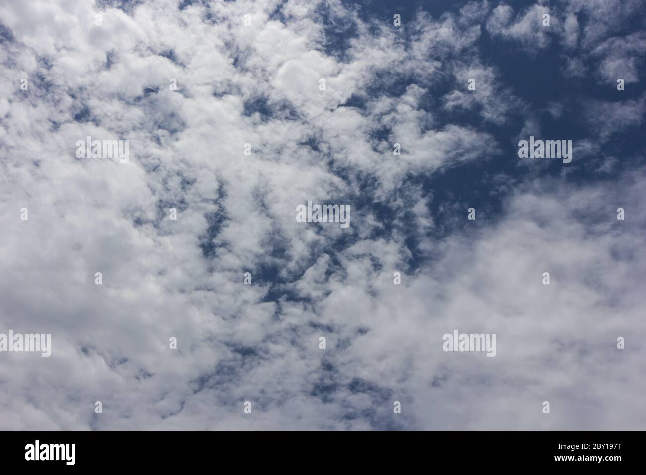Blue sky with clouds background on morning time Stock Photo - Alamy