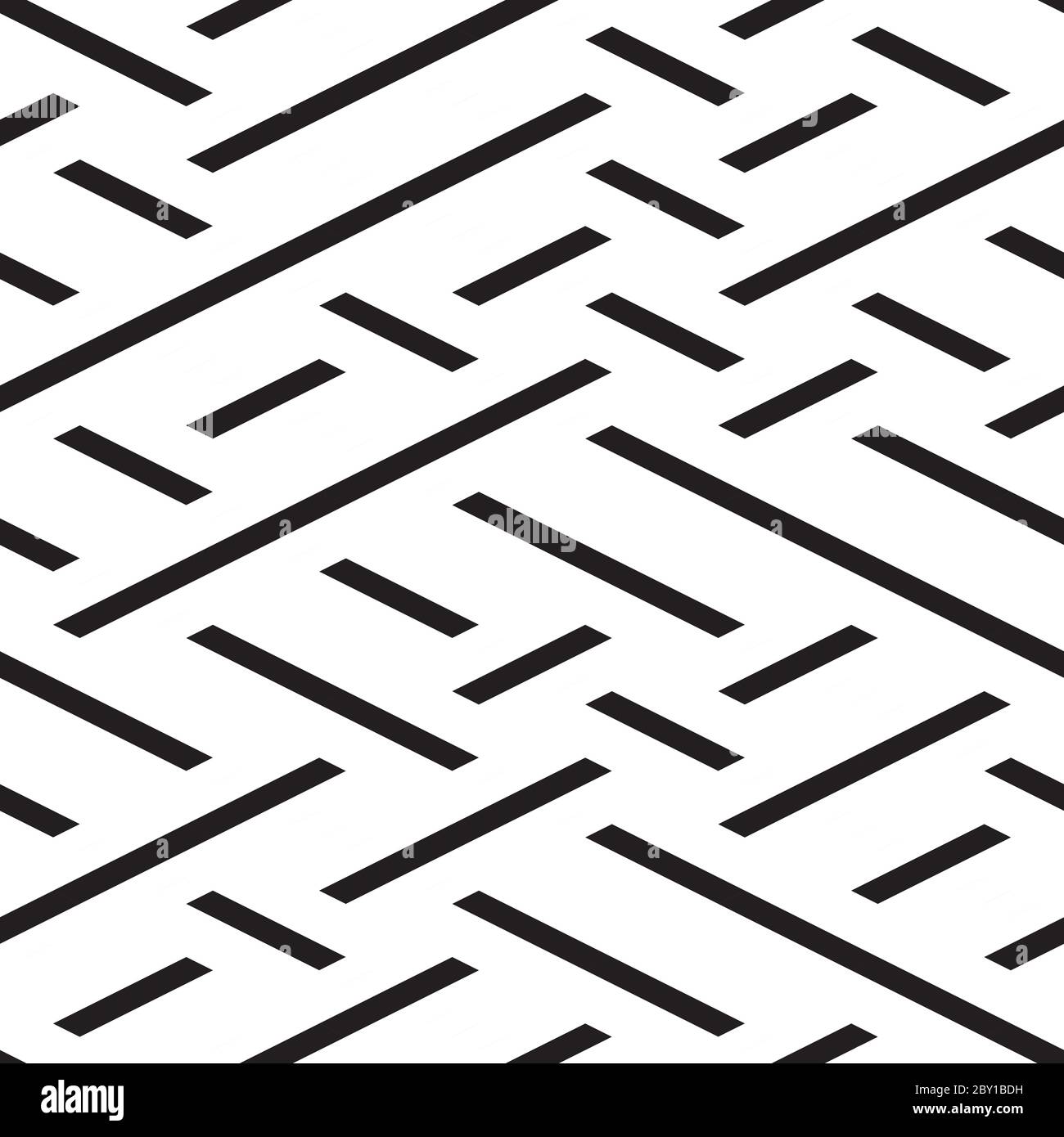 Seamless pattern with oblique black segments Stock Vector