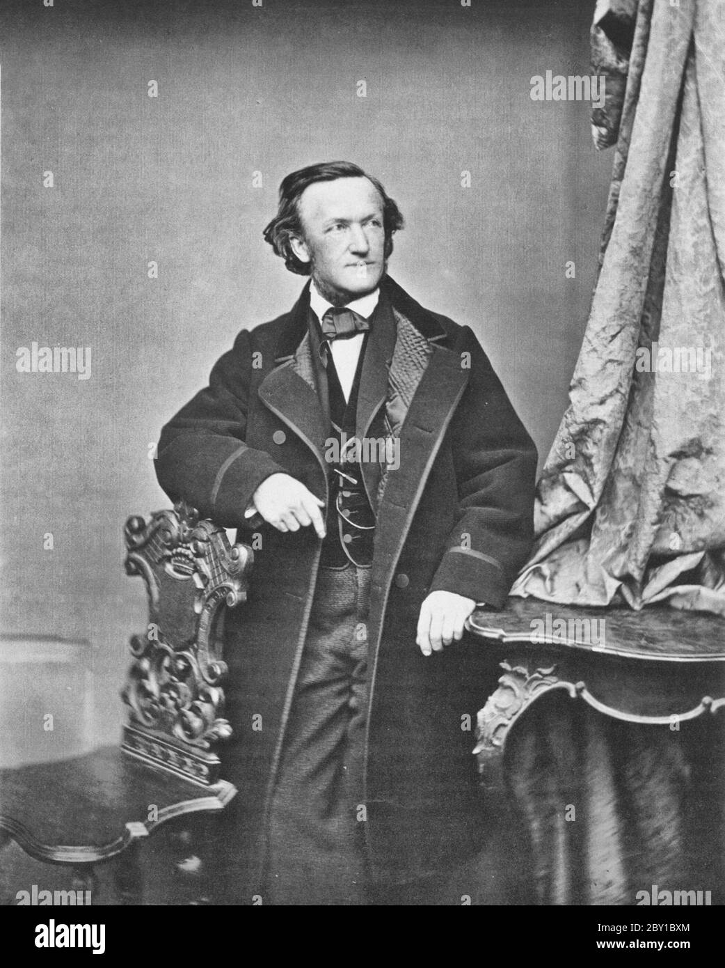 Richard Wagner (1813-1883) - Franz Hanfstaengl, circa 1860 Stock Photo