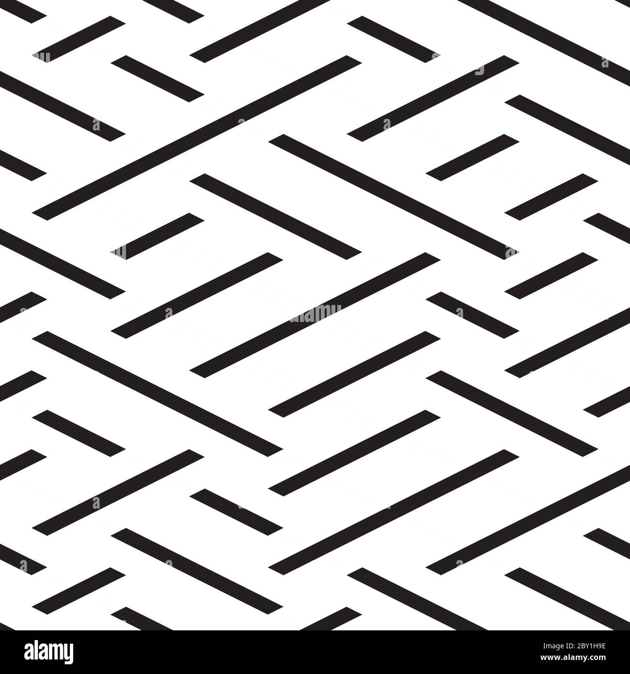 Seamless pattern with oblique black segments Stock Vector