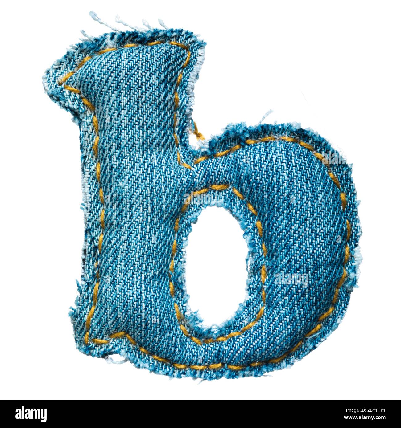 Handmade lowercase letter of jeans alphabet Stock Photo Alamy
