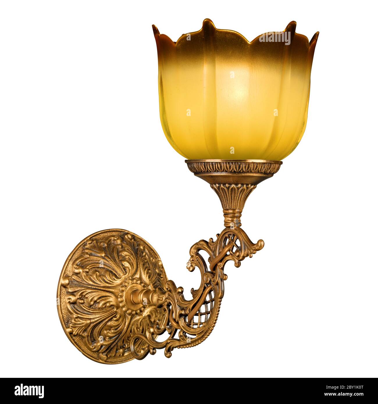 vintage wall lamp isolated on white Stock Photo Alamy