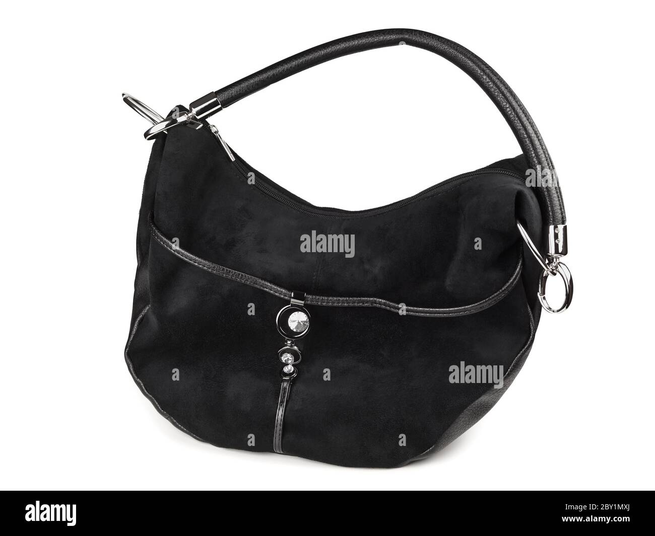 Woman black handbag Stock Photo