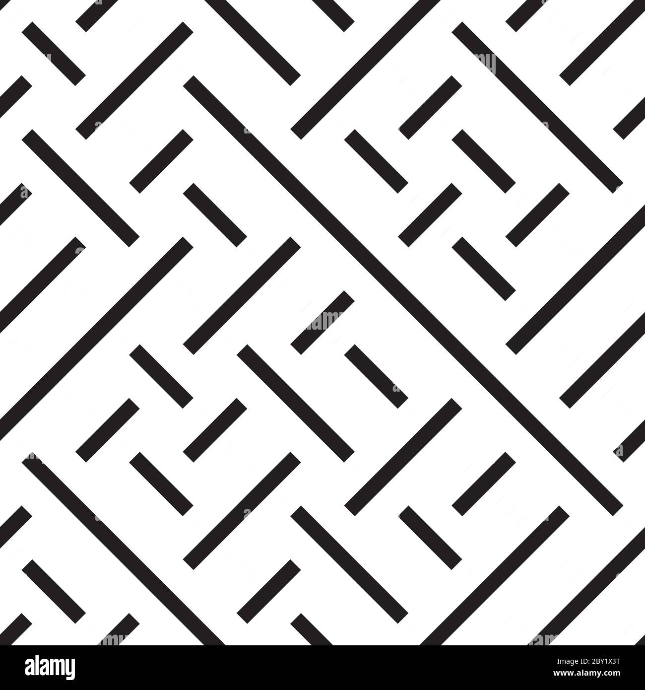 Seamless pattern with oblique black segments Stock Vector