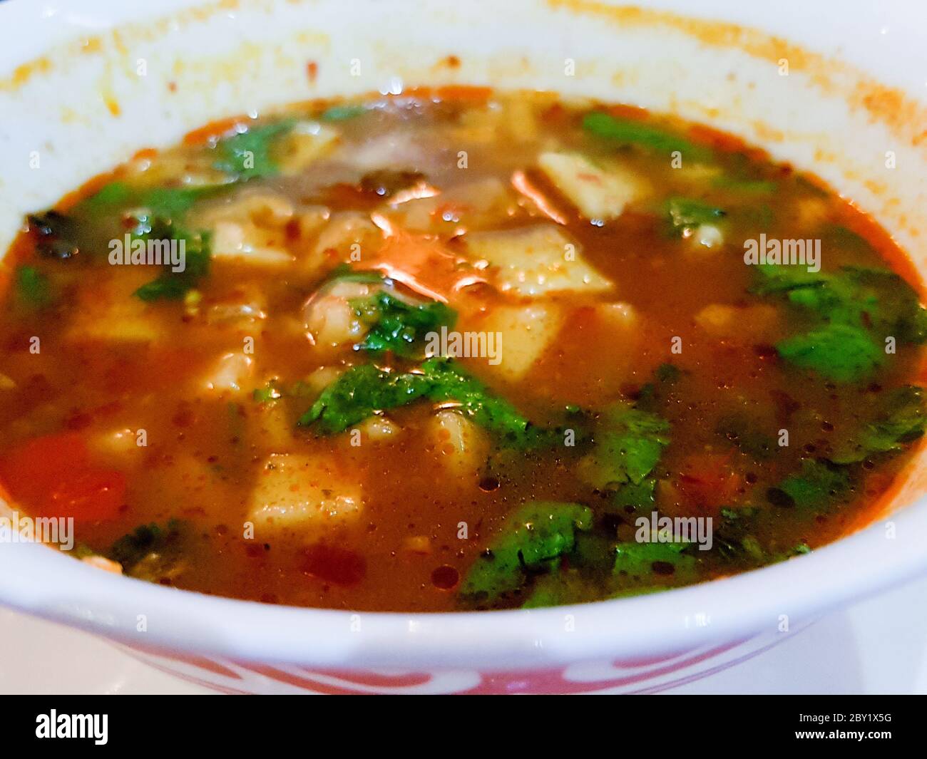 Close up photo of mampar, a popular Central Asian dish commonly attributed to Uighur cuisine. Stock Photo
