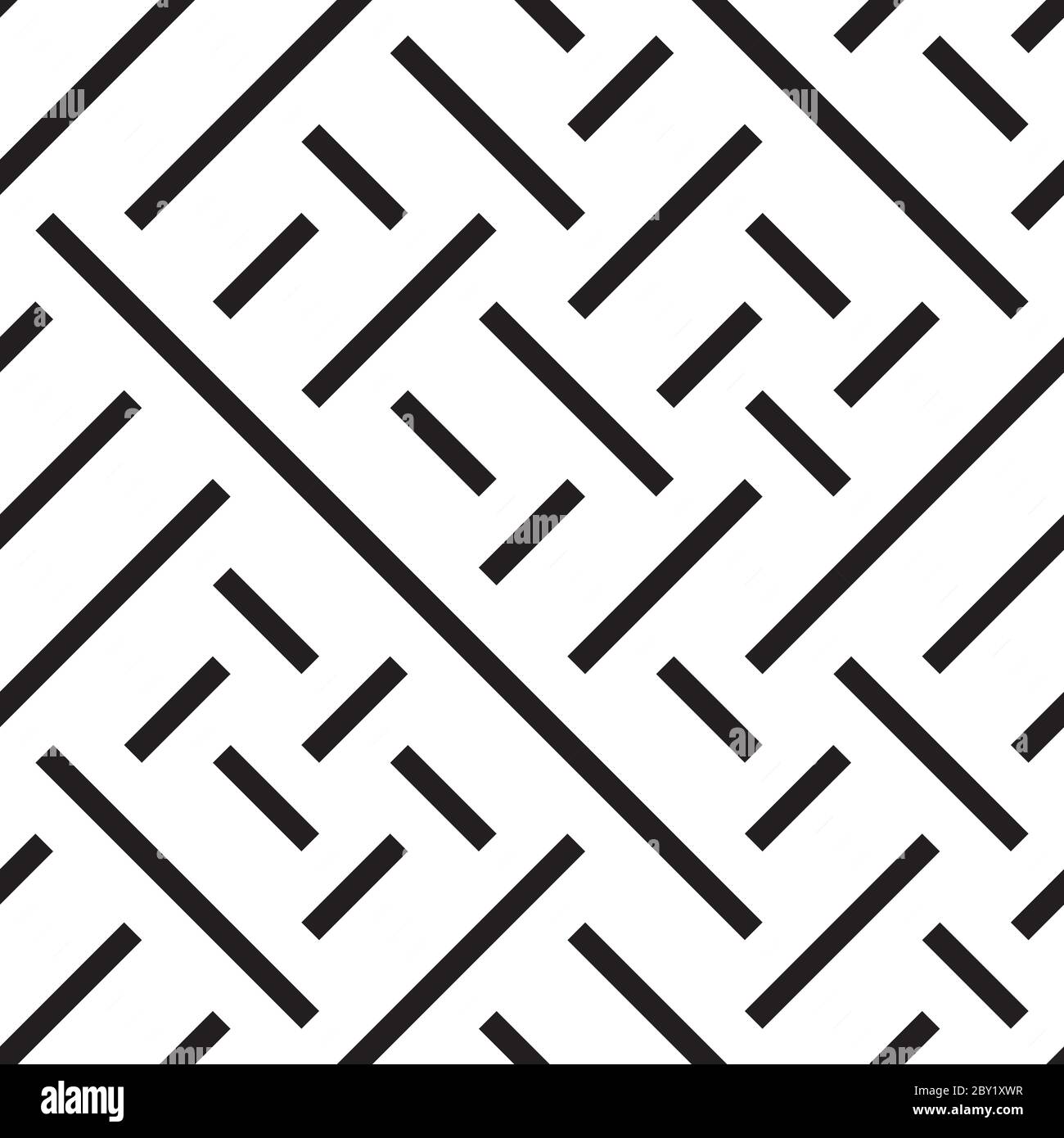 Seamless pattern with oblique black segments Stock Vector