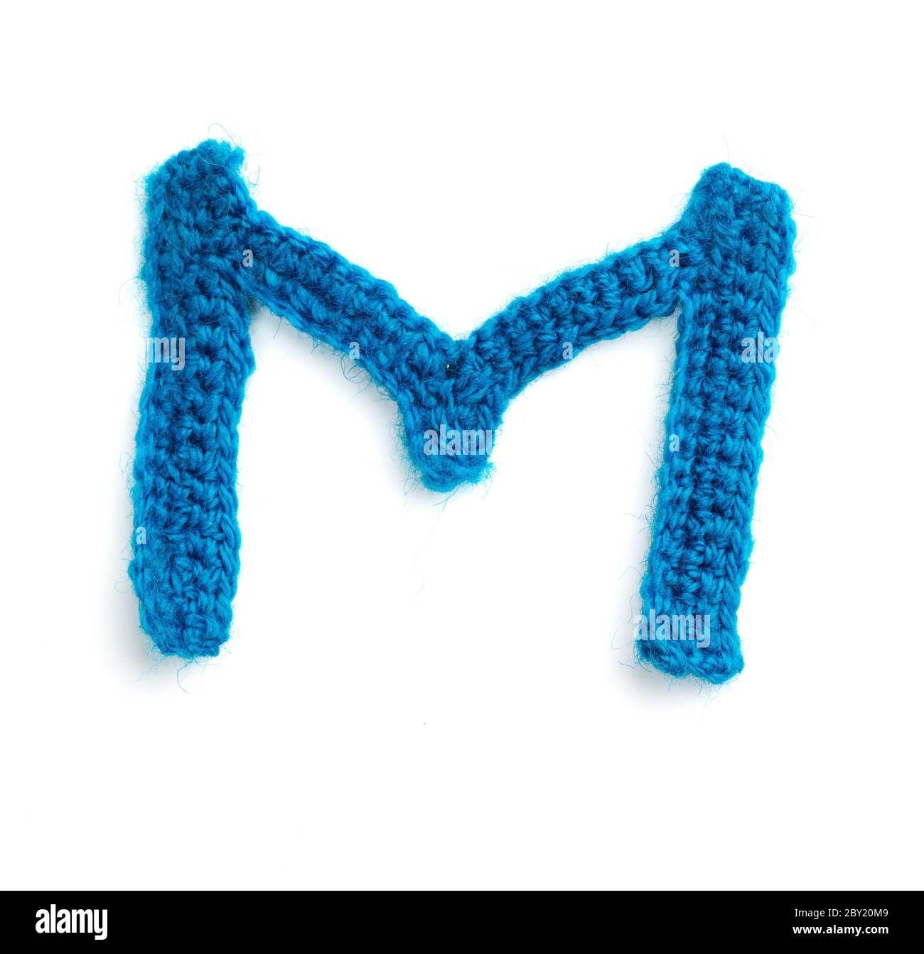 letter of knit alphabet Stock Photo Alamy