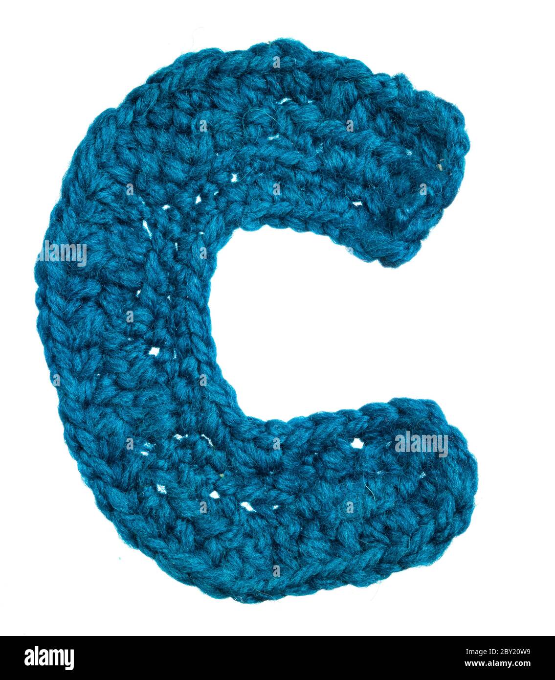 letter of knit alphabet Stock Photo Alamy