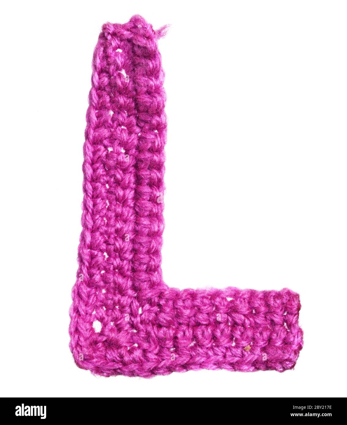 letter of knit alphabet Stock Photo Alamy
