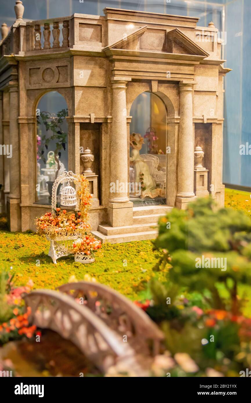 Taipei, JAN 2, 2011 - Close up shot of beautiful Miniature Arts in ...