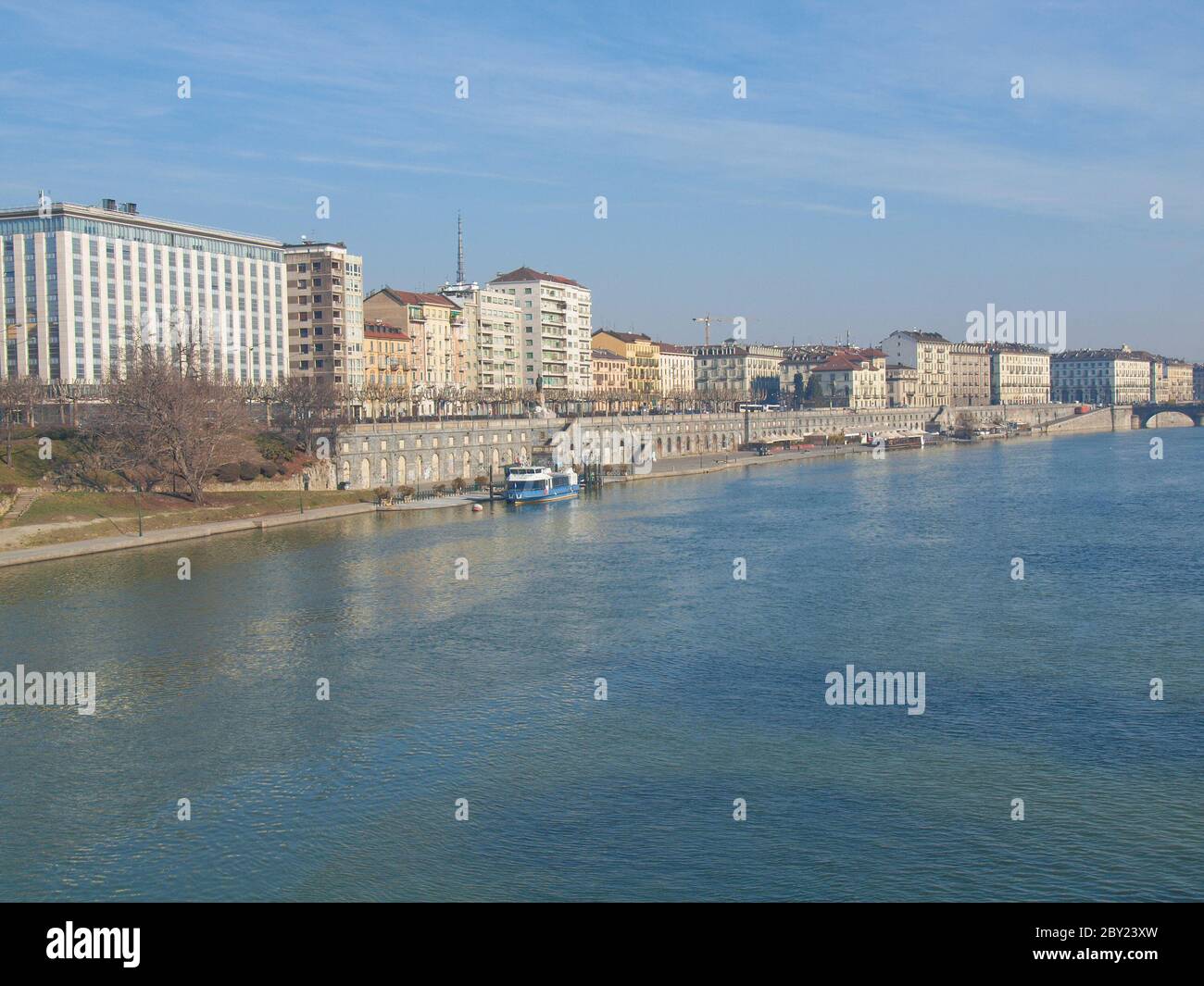 Turin Italy Rivers River Po, Turin, Italy Stock Photo - Alamy