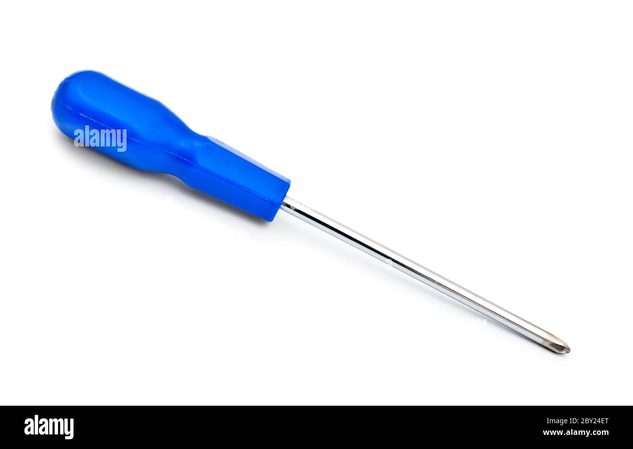 blue handle screwdriver Stock Photo Alamy