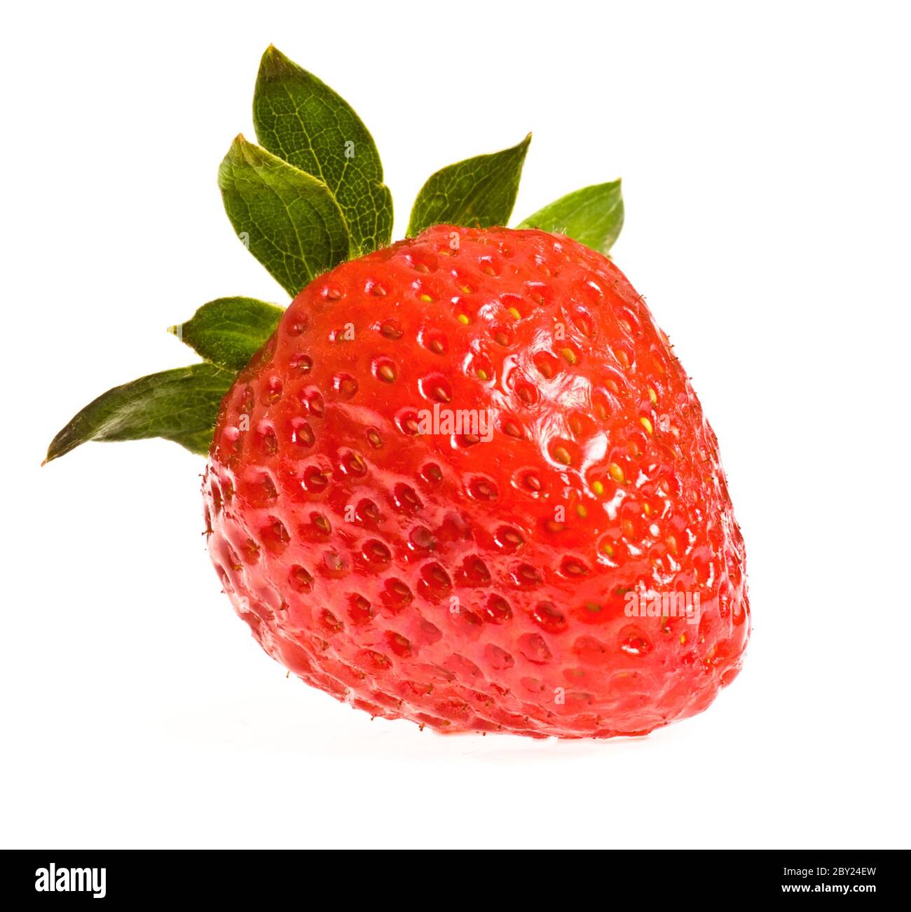 single ripe strawberry Stock Photo - Alamy