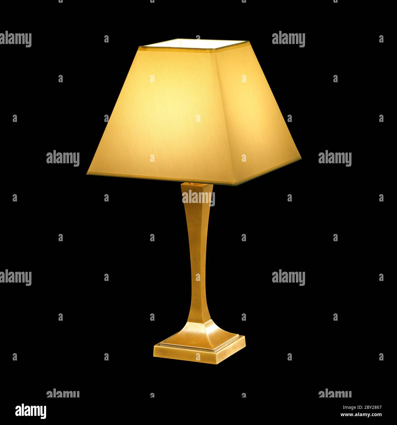 vintage table lamp isolated on black Stock Photo Alamy