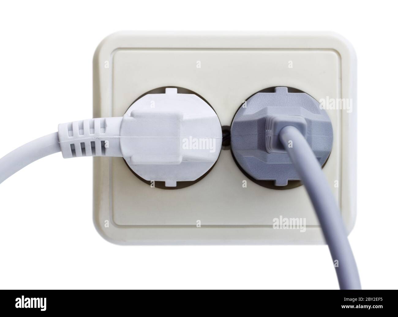 Standart Outlet with Plug Stock Photo - Alamy