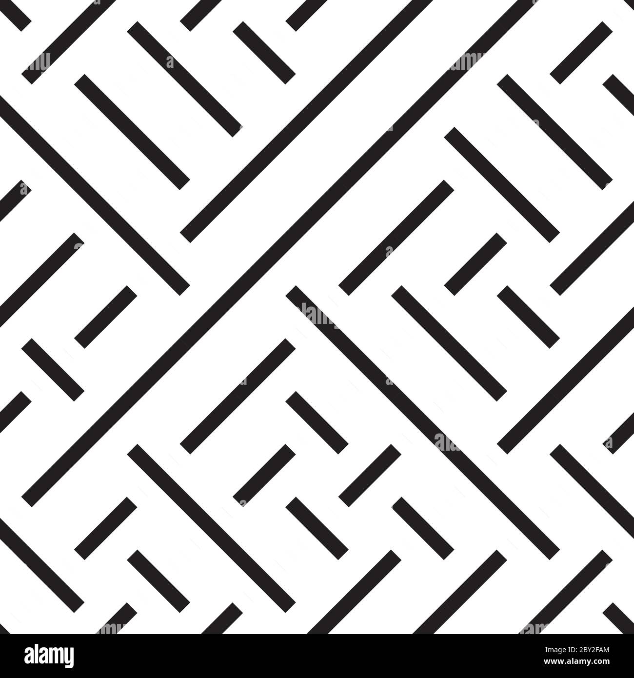 Seamless pattern with oblique black segments Stock Vector