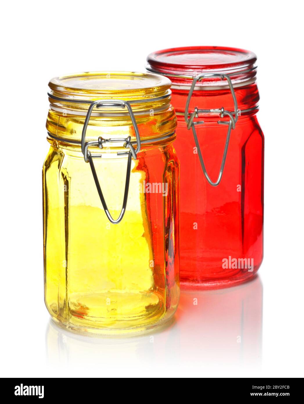 Glass Jars for Spice Stock Photo