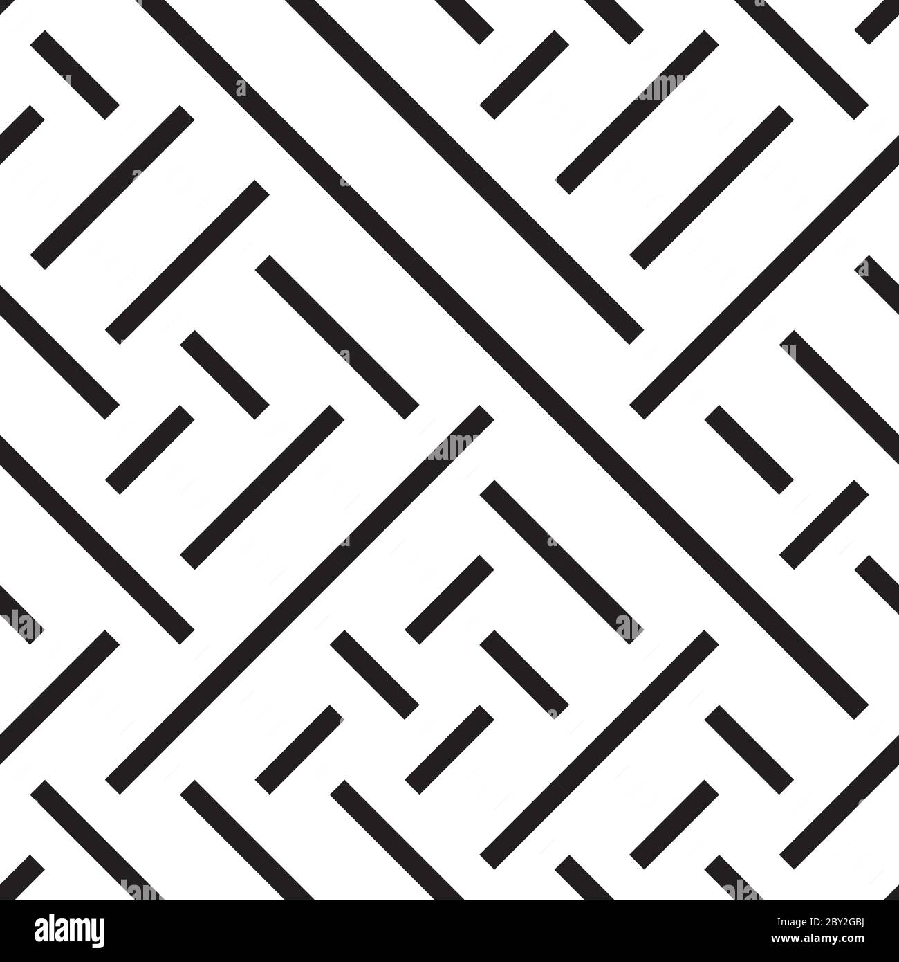 Seamless pattern with oblique black segments Stock Vector