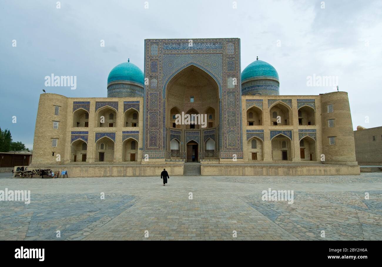 Miri-arab madrasah, Bukhara, Uzbekistan Stock Photo