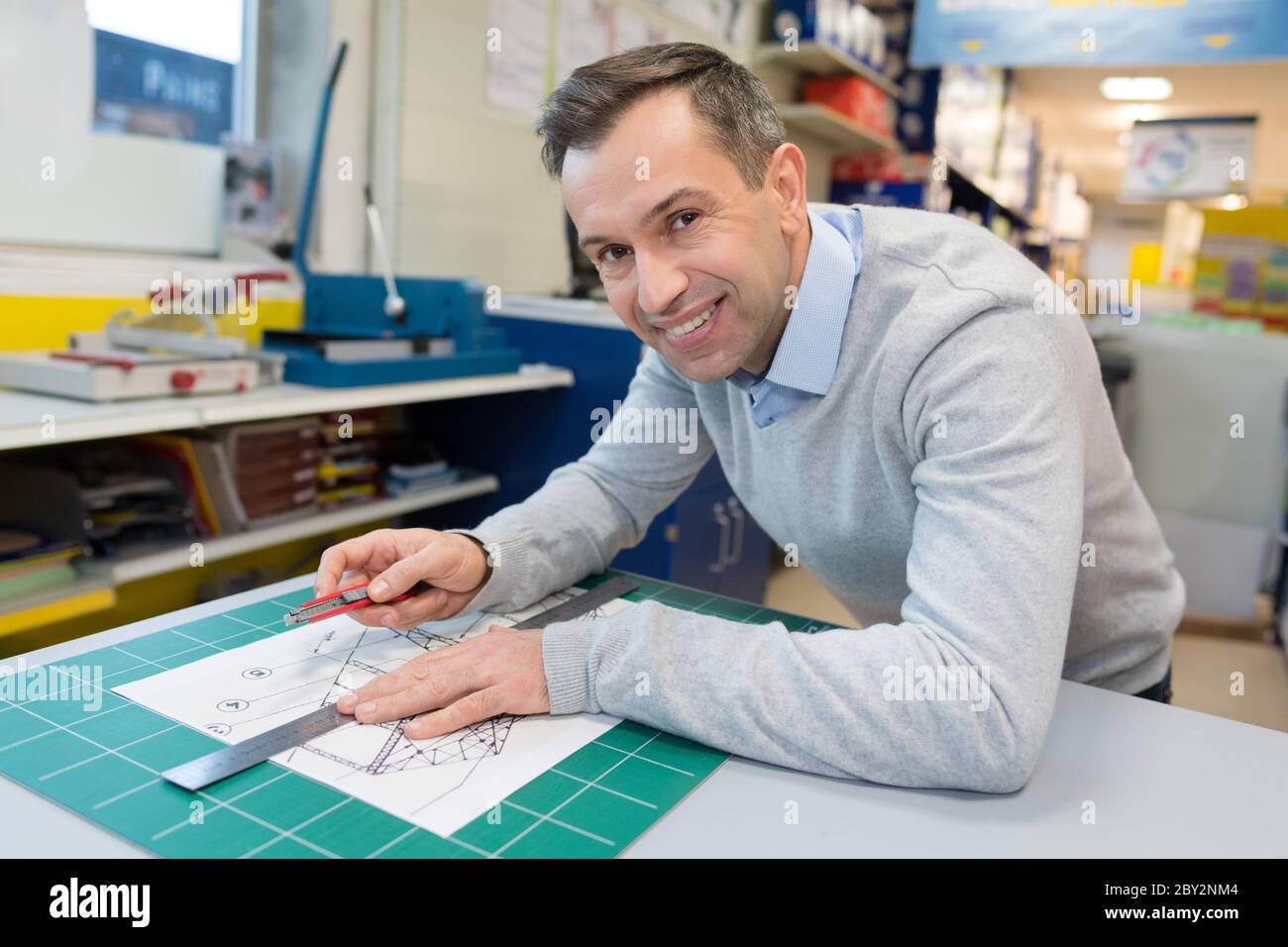 engineer working on project Stock Photo - Alamy