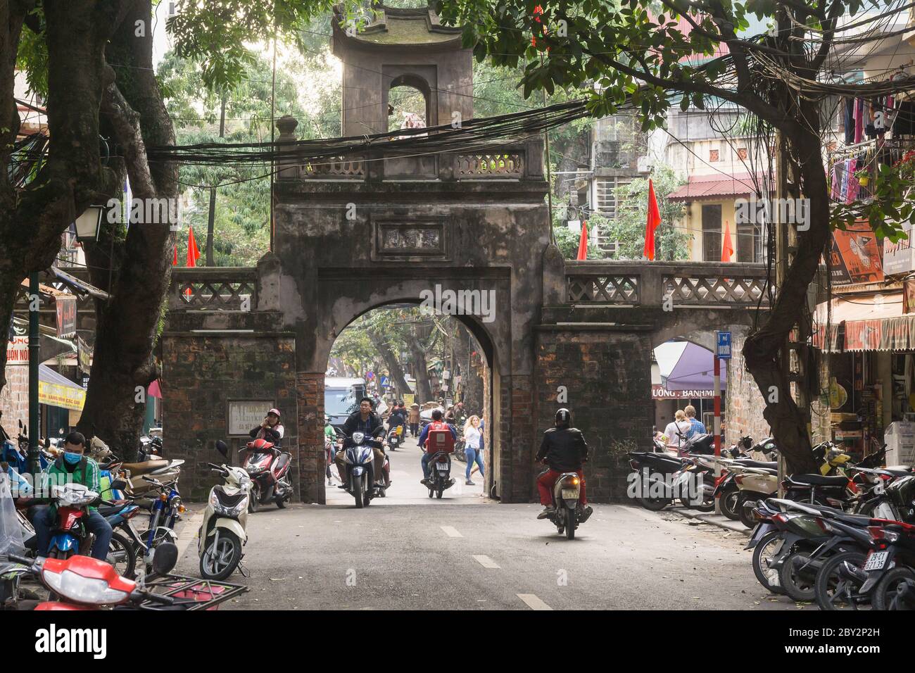 Hanoi Old City Gate Quan Chuong gate is the only preserved gate of